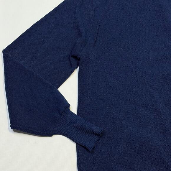 Jantzen Cardigan Sweater Mens Tall XL Blue V Neck Knit Grandpa Dad Cobain USA - Picture 8 of 9